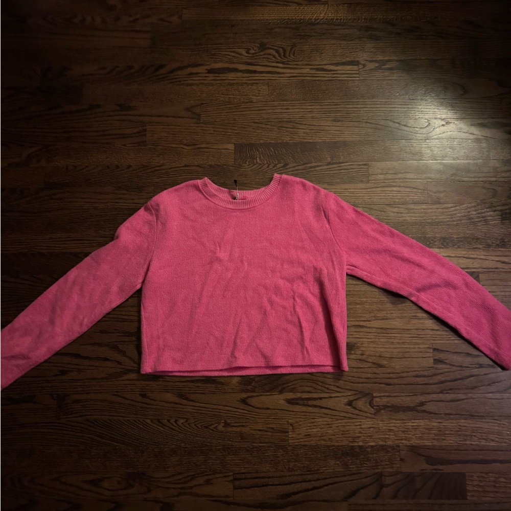 Zara pink cropped sweater